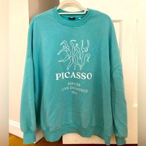 PacSun Picasso Master Line Drawings Crewneck